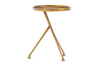 Schmidt Raw Brass Accent Table